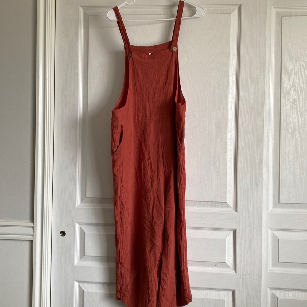 Linen overalls